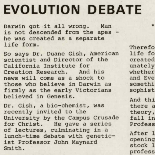 creationism debate
